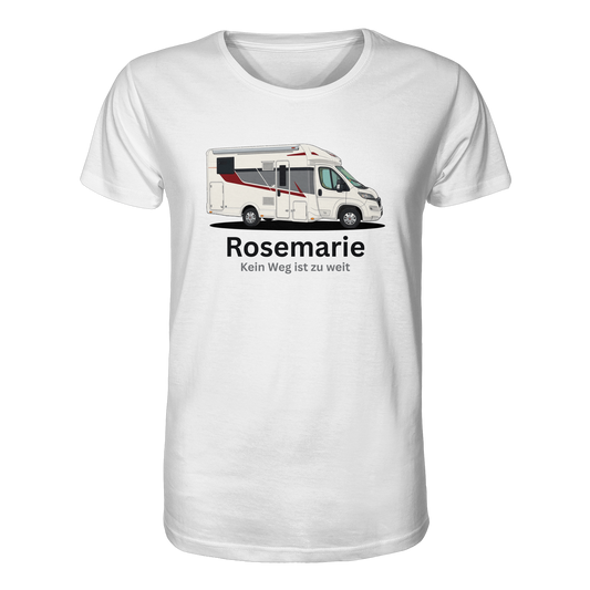 Organic Shirt "White" - bedruckt mit Deiner Camper Illustration