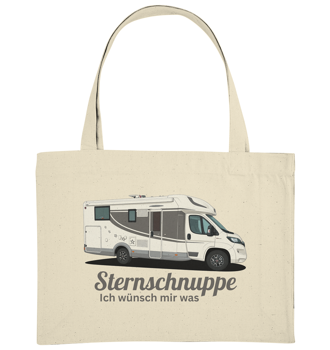Organic Shopping-Bag "Natural" - bedruckt mit Deiner Camper Illustration
