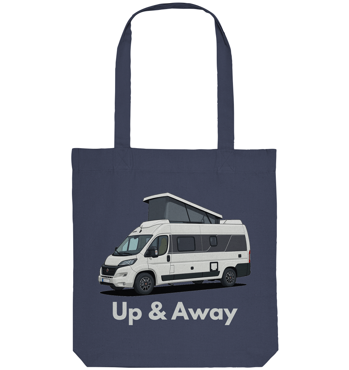 Organic Tote-Bag "Midnight Blue" - bedruckt mit Deiner Camper Illustration