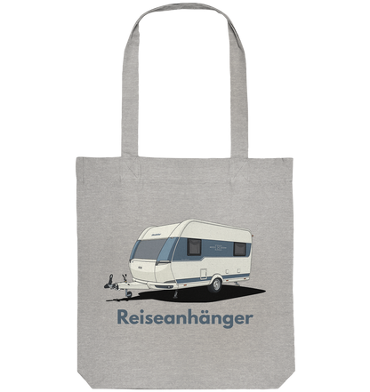 Organic Tote-Bag "Heather Grey" - bedruckt mit Deiner Camper Illustration
