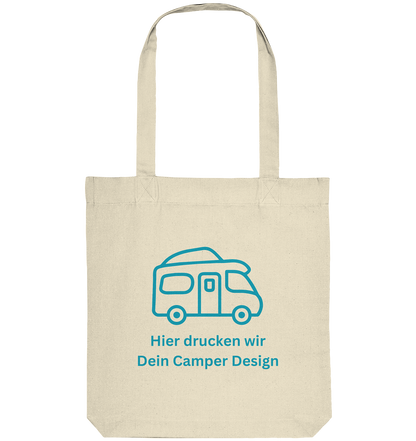 Organic Tote-Bag "Natural" - bedruckt mit Deiner Camper Illustration