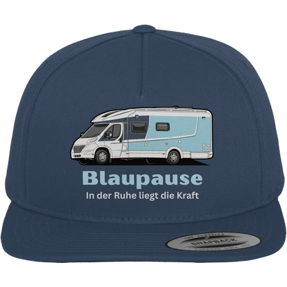 Premium Snapback Cap "Navy" - bedruckt mit Deiner Camper Illustration