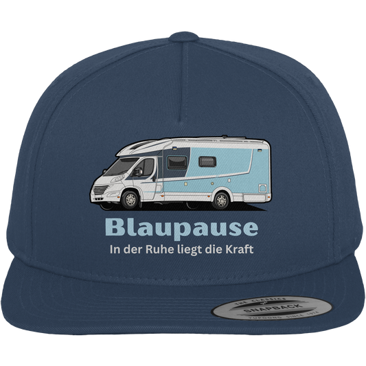 Premium Snapback Cap "Navy" - bedruckt mit Deiner Camper Illustration