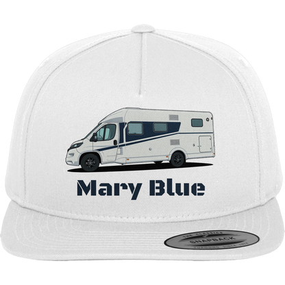 Premium Snapback Cap "White" - bedruckt mit Deiner Camper Illustration