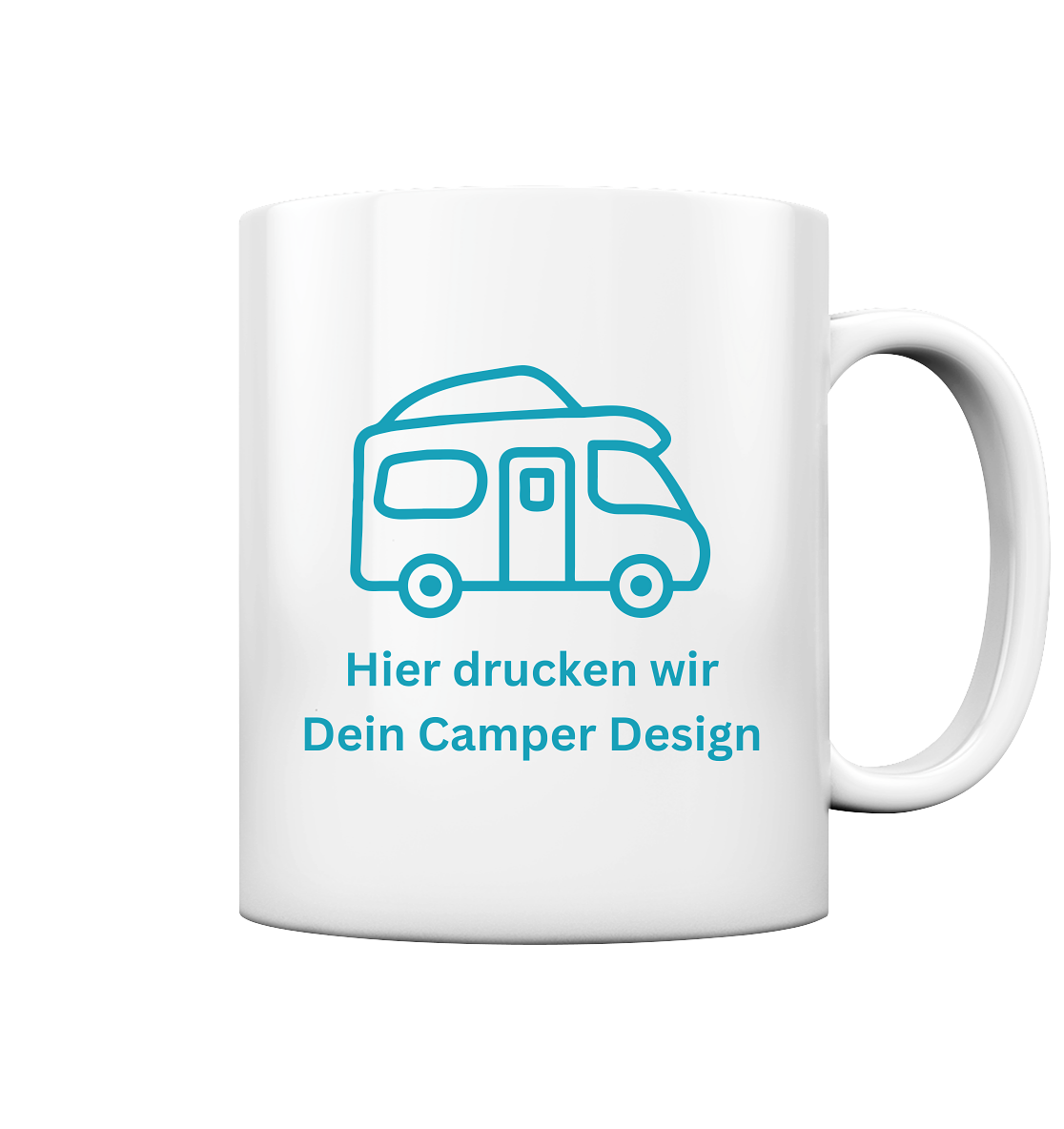 Tasse glossy - bedruckt mit Deiner Camper Illustration