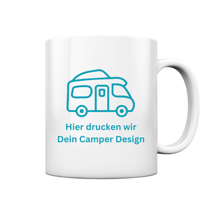 Tasse glossy - bedruckt mit Deiner Camper Illustration