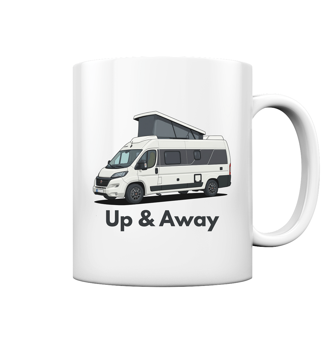 Tasse glossy - bedruckt mit Deiner Camper Illustration