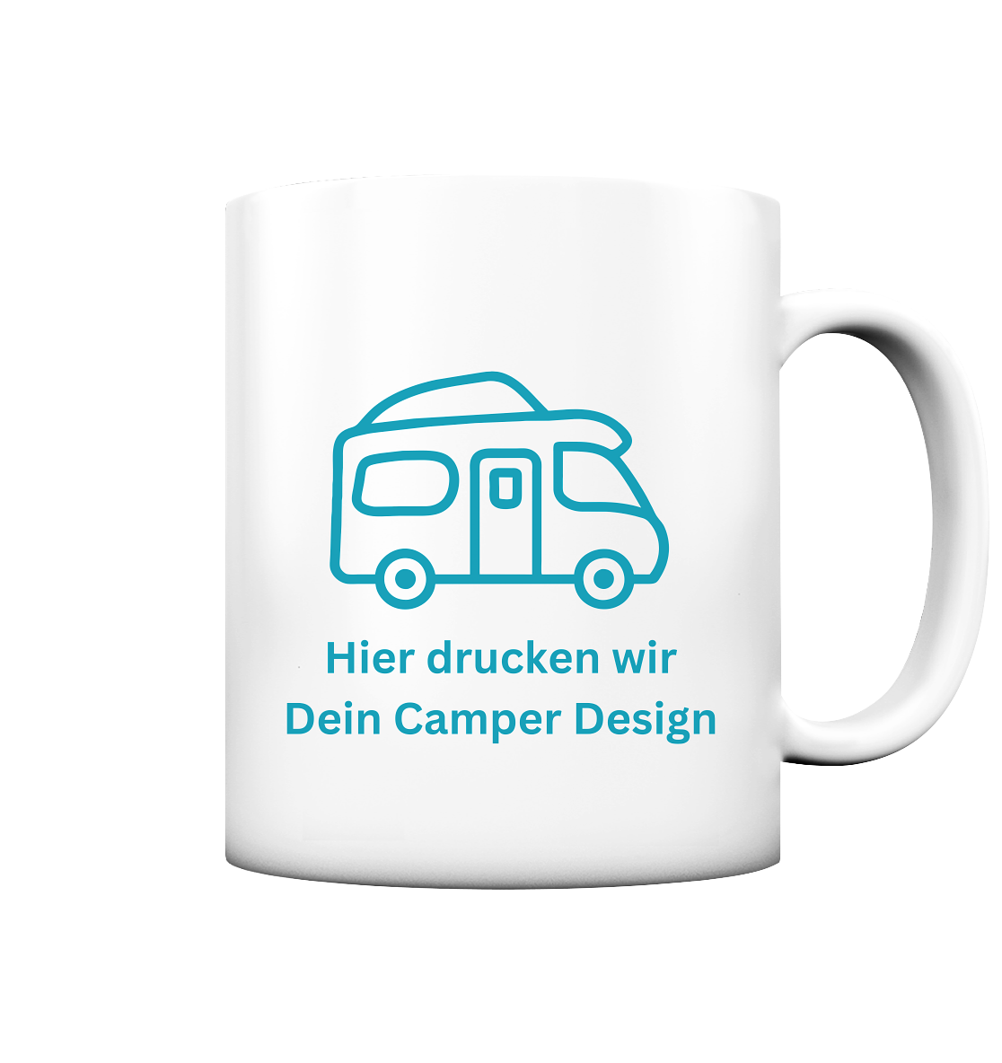 Tasse matt - bedruckt mit Deiner Camper Illustration
