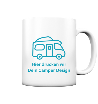 Tasse matt - bedruckt mit Deiner Camper Illustration