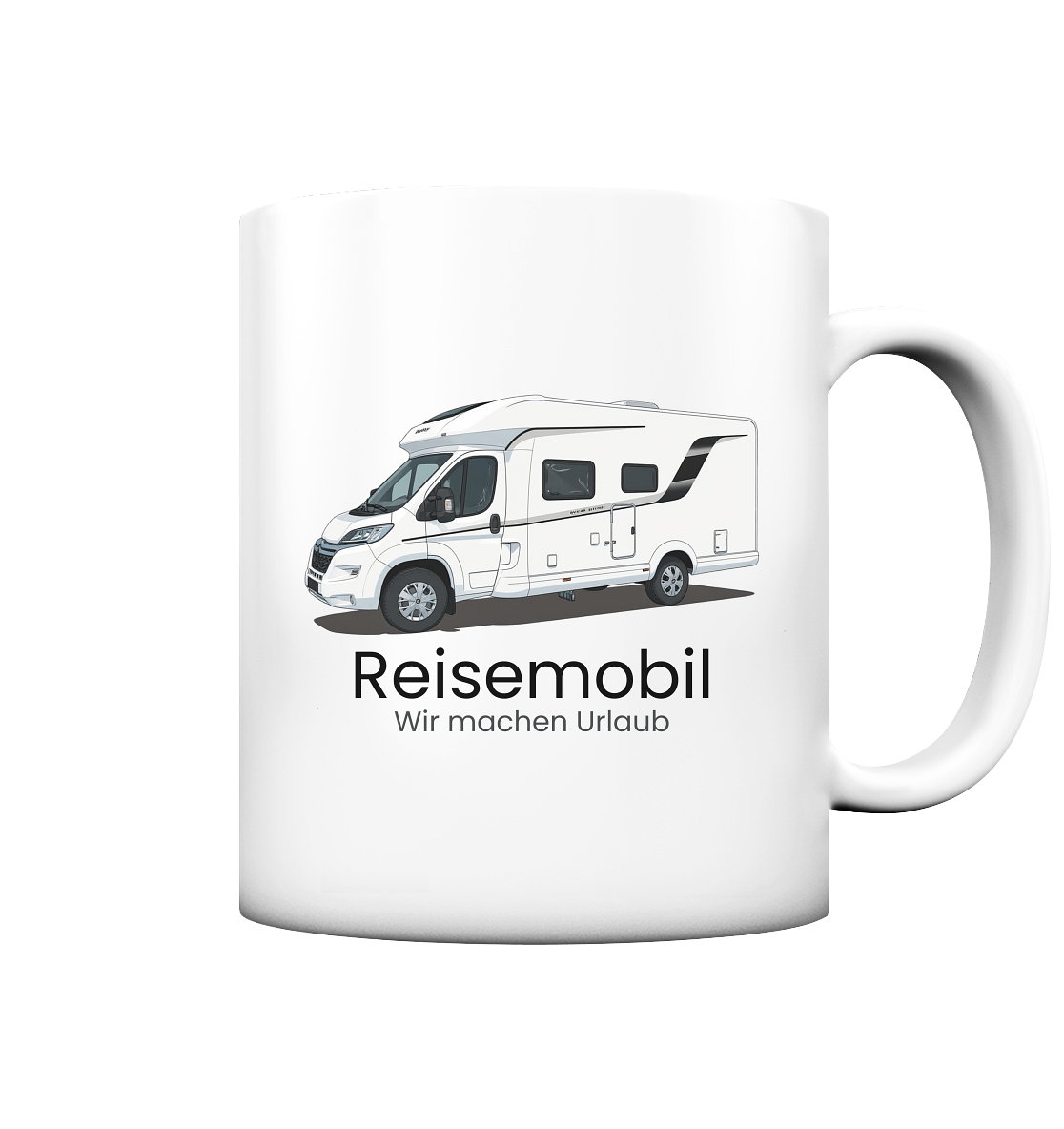 Tasse matt - bedruckt mit Deiner Camper Illustration