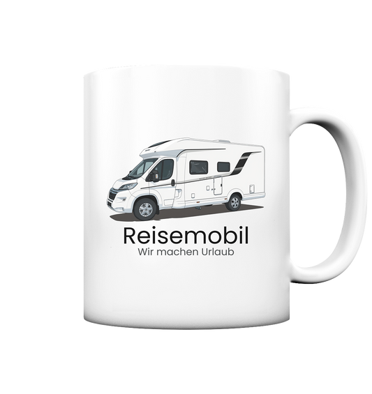 Tasse matt - bedruckt mit Deiner Camper Illustration