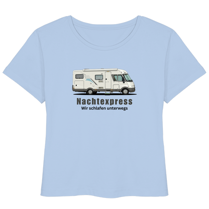 Womens Organic Lightweight T-Shirt "Blue Soul" - bedruckt mit Deiner Camper Illustration