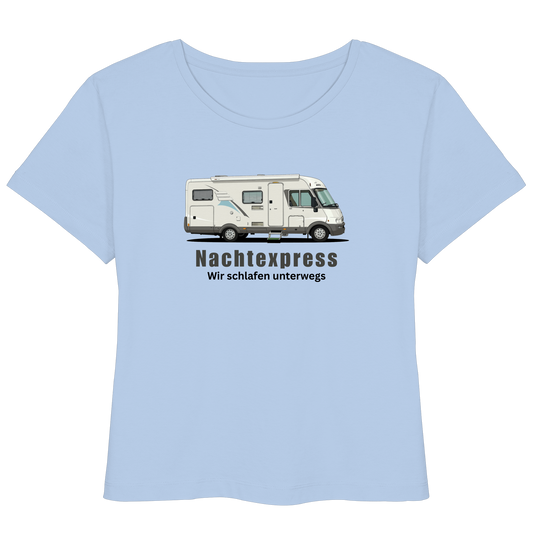 Womens Organic Lightweight T-Shirt "Blue Soul" - bedruckt mit Deiner Camper Illustration