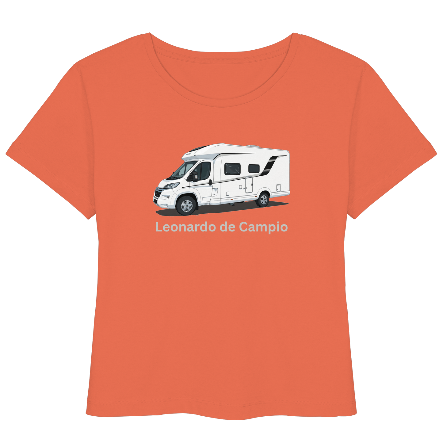 Womens Organic Lightweight T-Shirt "Fiesta" - bedruckt mit Deiner Camper Illustration