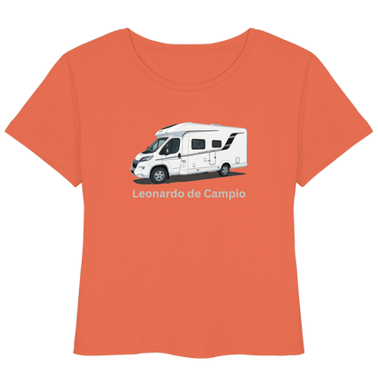 Womens Organic Lightweight T-Shirt "Fiesta" - bedruckt mit Deiner Camper Illustration