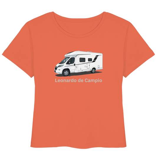 Womens Organic Lightweight T-Shirt "Fiesta" - bedruckt mit Deiner Camper Illustration