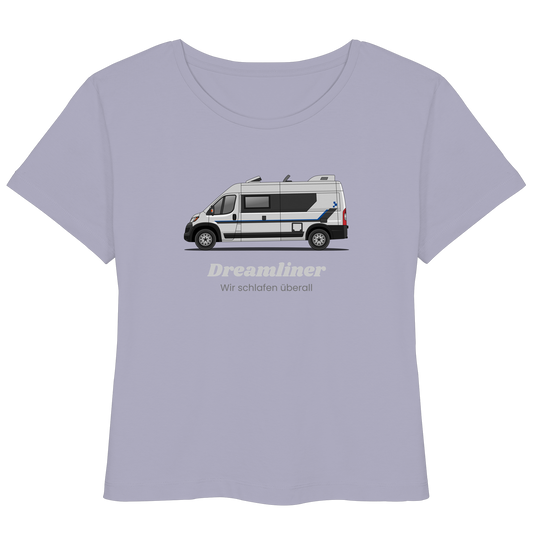 Womens Organic Lightweight T-Shirt "Lavender" - bedruckt mit Deiner Camper Illustration