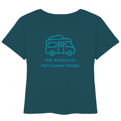 Womens Organic Lightweight T-Shirt "Stargazer" - bedruckt mit Deiner Camper Illustration